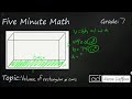 Understanding Volume and Cubes