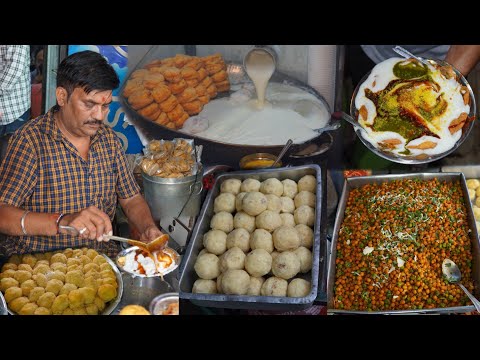 Jeet Bahubali Dahi Bhalle Papdi Chaat || Barwa Golgappe, Patase & More || Delhi Street Food