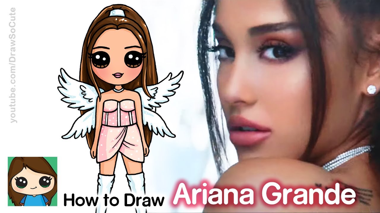 How to Draw Ariana Grande Don't Call Me Angel Music Video