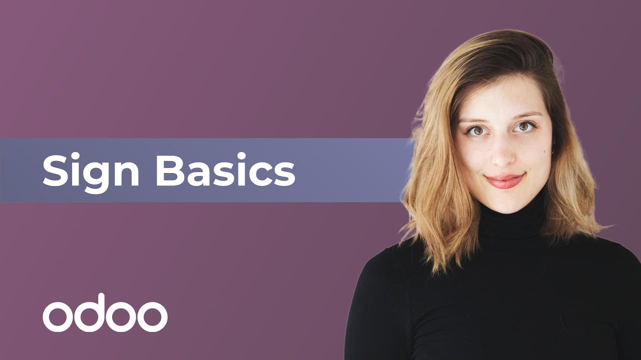 Sign Basics | Odoo Sign | 3/11/2021

Learn everything you need to grow your business with Odoo, the best open-source management software to run a company, ...