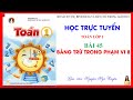Bài kiểm tra Toán lớp 1