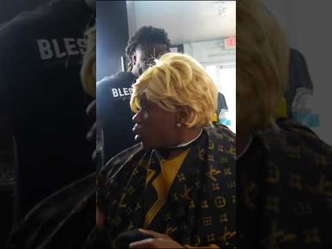 WHITE GUY Gets Haircut at BLACK BARBERSHOP !?#prank #shorts