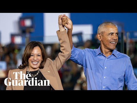 Kamala Harris and Barack Obama share stage for first time at Georgia rally