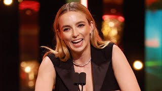 Jodie Comer Winning the Best Leading Actress Awards in BAFTA 2022