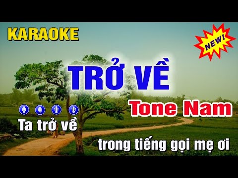 Trở Về Karaoke Tone Nam (C#) Beat Hay Dễ Hát | Trung Hiếu Karaoke
