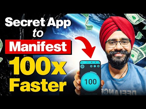 Secret App To Manifest 100x Faster | 10K Affirmations Challenge | Law of Attraction in Hindi