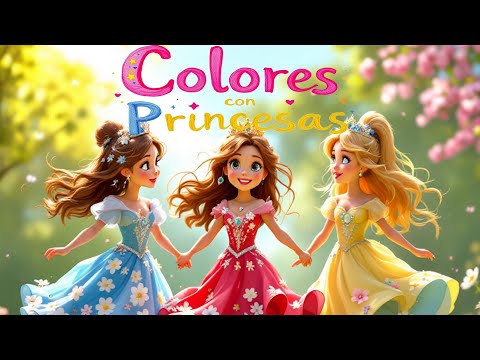 Aprende los Colores con las Princesas  Canción Infantil Educativa en Español