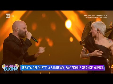 Serata dei duetti a Sanremo 2024, i Negramaro cantano con Malika Ayane - La Volta Buona 10/02/2024