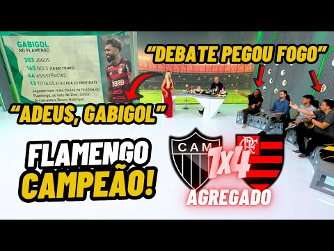 JOGO ABERTO AO VIVO:  FLAMENGO PENTACAMPEÃO da COPA do BRASIL!  DEBATE PEGOU FOGO com RENATA FAN