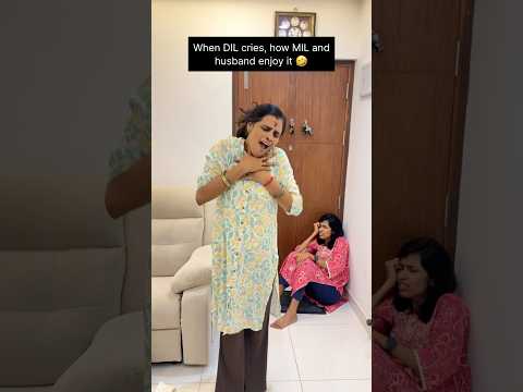 When DIL cries, how MIL and husband enjoy it ๐คฃ #viral #shorts #trending