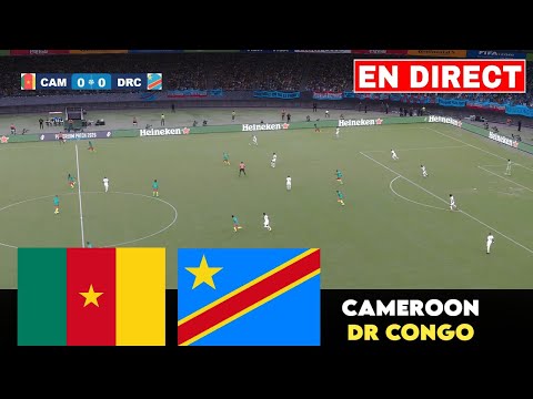 ๐ดEN DIRECT : Cameroun vs RD Congo | Qualifications Coupe du Monde CAF 2025 Demi-finale | SIMULATION