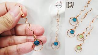 Minimalist wire earrings – Elegant DIY jewelry anyone can make 1119