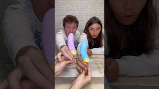 Whose banana in colorful chocolate is fake? 😂 #shorts Best video by Hmelkofm