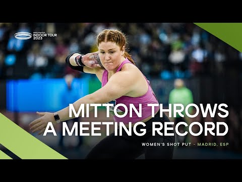 Mitton 🇨🇦 surprises Haley to win the women's shot put | World Indoor Tour 2023