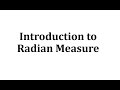 Understanding Radian Measure