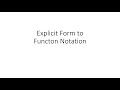 Function Notation and Properties