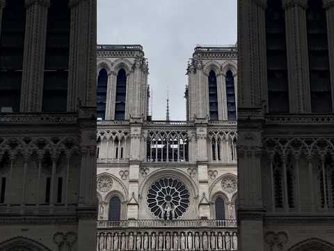 Notre-Dame's rebuilt spire revealed as scaffolding removed | #Shorts | Dezeen
