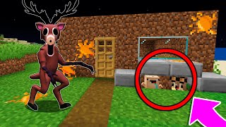 TROLLÉ y ME ESCONDÍ de El MONSTRUO DE 99 NOCHES EN EL BOSQUE 😂 Bebe Noob EL ESCONDITE en MINECRAFT