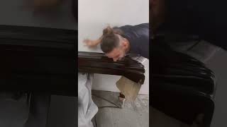 El bumper iva quedando perfecto… iva 🤣🤣🤣 #blooper #mustang #pudoserpeor #haymecaigo