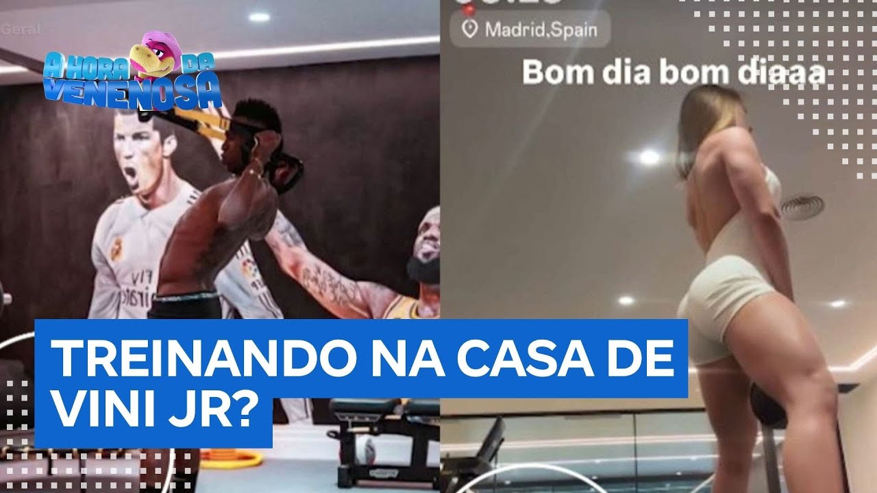 Na casa de Vini Jr? Virginia Fonseca mostra treino em academia que parece ser do jogador