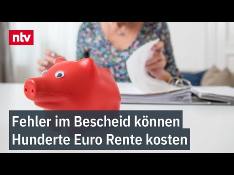 Fehler im Bescheid können Hunderte Euro Rente kosten - Experte: Mängel bei 40 Prozent
