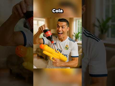 Why Did Ronaldo Spray The Water Gun Into His Own Mouth? 🔫
