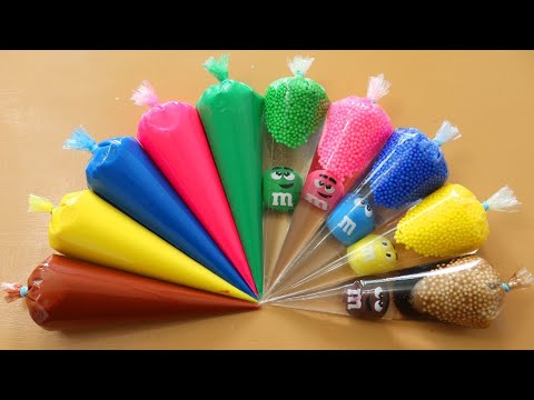 Making Slime with Piping Bags! Most Satisfying Slime Video★ASMR★#ASMR #PipingBags