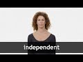 Forståelse af 'independent'