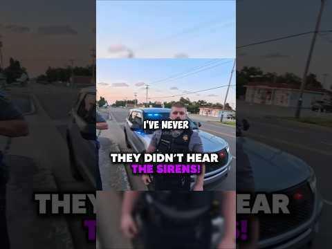 Biker Didn't Hear The Sirens!😯@Undisclosed_moto