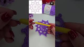 crochet flower doily/ motif/hot pad/coaster/pattern pdf