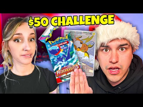 $50 POKEMON CARD BUDGET BATTLE VS POKEPAIR | Vertmas Day 15