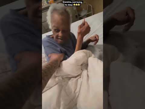 Grandma trying to sleep 😂😂😂#Funny #Hilarious #Memes #Grandma #PeaceAndLove #Comedy #MrBeast