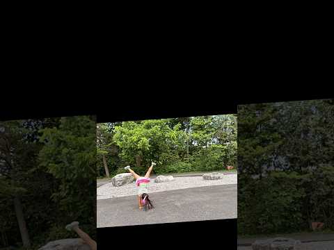 The fun taking flight 🤸♂️!Learning #gymnast and practicing almost everywhere @KashviKreations