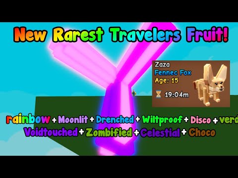 I Grew New Rarest Travelers Fruit! Got Fennec Fox In Grow A Garden!
