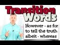 Exploring Transition Words and Phrases in English
