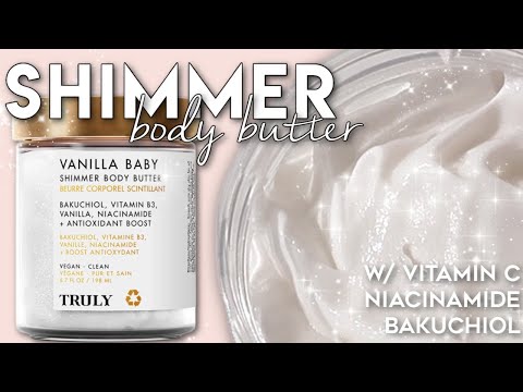 Natural Glow Shimmer Body Butter w/ Vit C, Bakuchiol, Niacinamide - FREE Recipe - NO MELT!