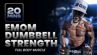 20-Min EMOM Dumbbell Workout | Full Body Strength Training at Home