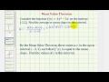 Understanding the Mean Value Theorem