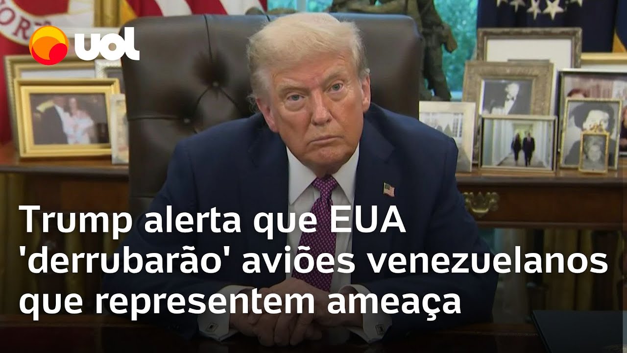Trump alerta que os EUA derrubarão aviões venezuelanos que representem ameaça