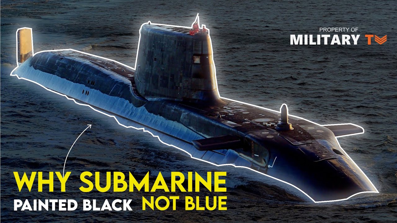 Why are Submarines Painted Black and Not Blue?