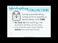 Exploring Subordinating Conjunctions