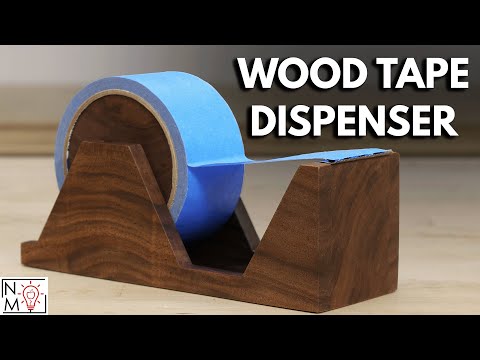 Simple Woodworking Projects: Diy Wooden Tape Holder