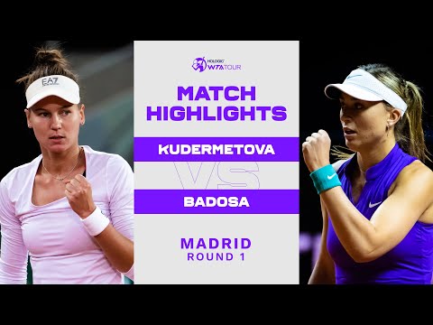 Veronika Kudermetova vs. Paula Badosa | 2022 Madrid Round 1 | WTA Match Highlights