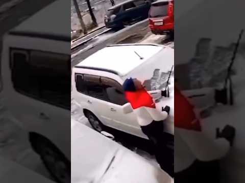 A wall falls on the car and completely destroys it. Blessed Video Scare Cam Fail 2023 Car Funny Fail