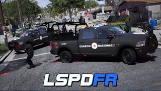 GTA 5 POLICIA | Guardia Nacional FERI [Fuerzas Especiales] Operativo Nocturno | TheAxelGamer