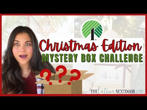 🎄 DOLLAR TREE CHRISTMAS DECOR DIYS - MYSTERY BOX CHALLENGE