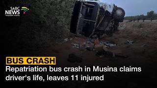 YouTube video thumbnail: Repatriation Bus Crash in Musina Claims Driver's Life, Leaves 11 Injured