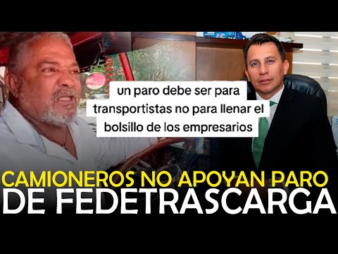 PEQUEÑOS TRANSPORTADORES NO APOYAN PARO DE GRANDES EMPRESARIOS