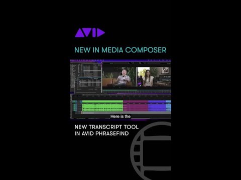 NEW IN MEDIA COMPOSER — New Transcript Tool in Avid PhraseFind