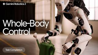 Tasks that require whole-body control with Gemini Robotics 2